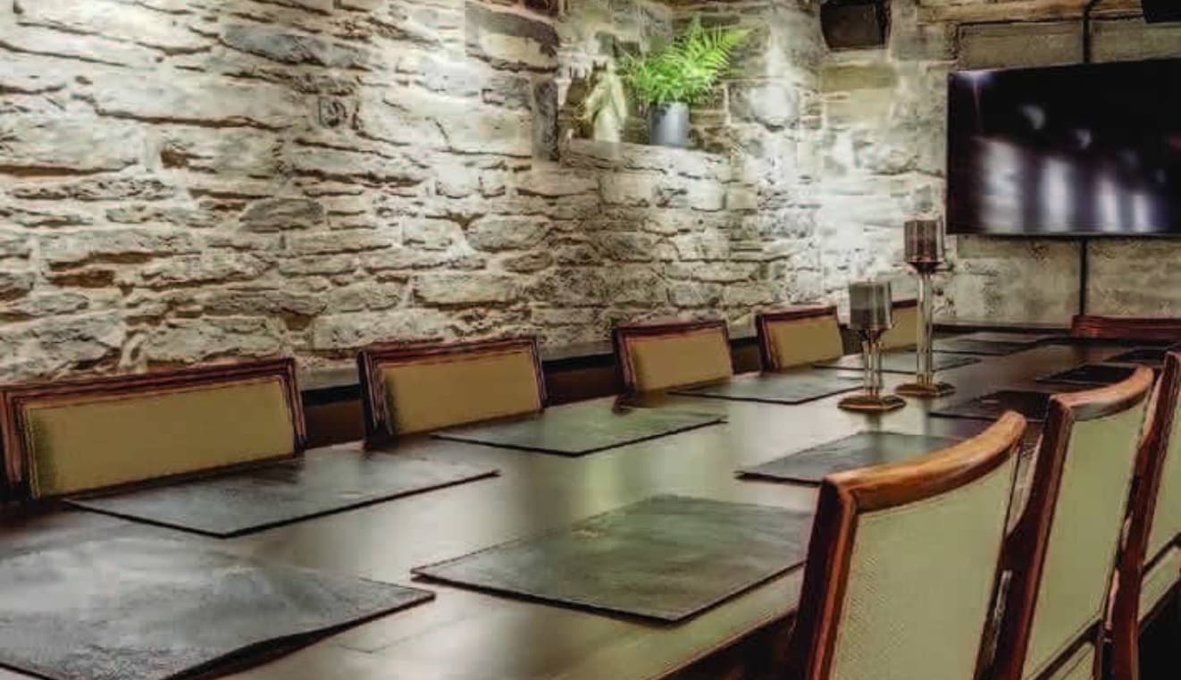 The VIP Room set for a private event